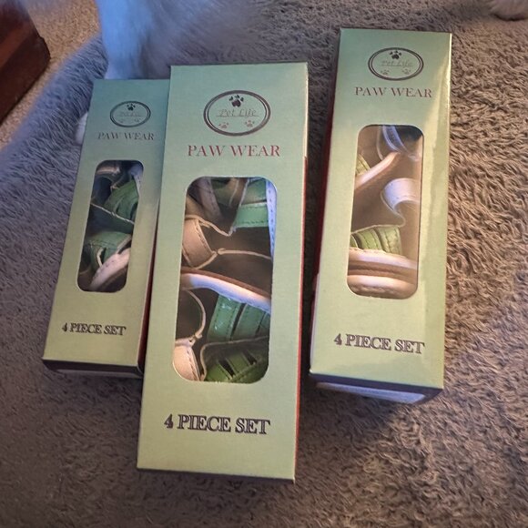 Pet Life Paw Wear Green Sandals sizes XS, S, and Medium - Picture 2 of 8